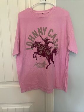 Ash Pink 'CASH' Graphic Tee